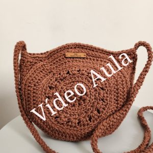 Vídeo aula da Bolsa Luna em crochê - Passo a Passo