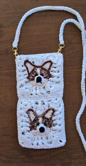 Porta Celular Doguinho em Crochê