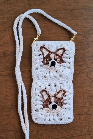 Porta Celular Doguinho em Crochê