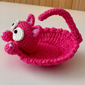Porta-Copos Gatinha em Crochê
